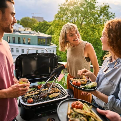 Weber Lumin Tischgrill Elektro Schwarz