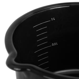 Petromax Emaille-Stieltopf Schwarz 1 Liter
