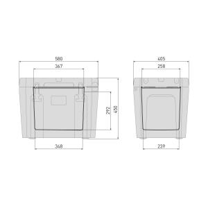 Kühlbox kx25 Sand, 25 Liter, Ultra-Passivkühlsystem, Petromax
