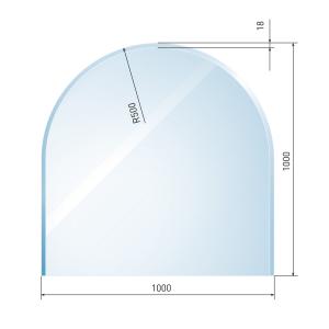 Silikon - Glasplattendichtung, Dichtlippe für Funkenschutzplatte