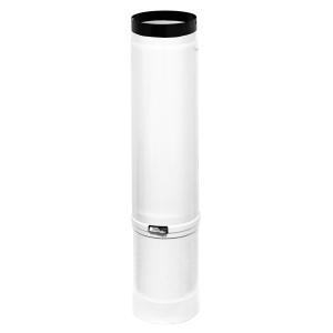 Raik Rauchrohr / Ofenrohr Emaille 150mm - Teleskoprohr Weiß
