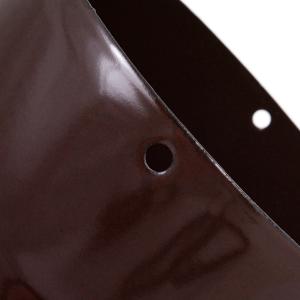 Raik Rauchrohrbogen / Ofenrohrbogen Emaille 150mm - 45° Bogen glatt Braun mit Reinigungsöffnung