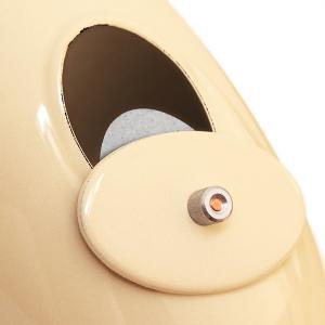 Raik Rauchrohrbogen / Ofenrohrbogen Emaille 150mm - 90° Bogen glatt Elfenbein mit Reinigungsöffnung