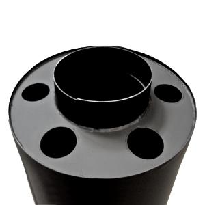 Rauchgaskühler 180mm 7,5kW SMALL Senotherm-Schwarz