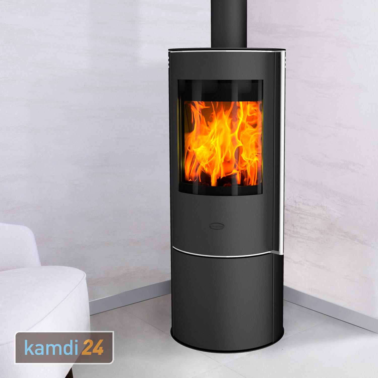 kaufen Fireplace Isola kamdi24-Shop Stahl | Dauerbrandofen Schwarz im