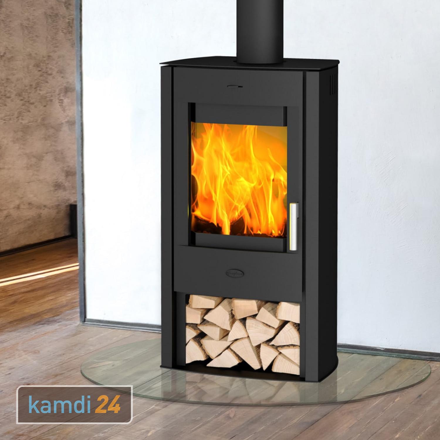 Kaminofen | Tuvalu | Holzfach kamdi24-Shop | kaufen | im kW | 6 Fireplace