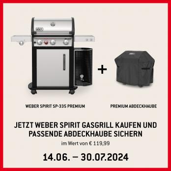 Weber Spirit Premium SP-335 GBS Gas-Grillstation Edelstahl