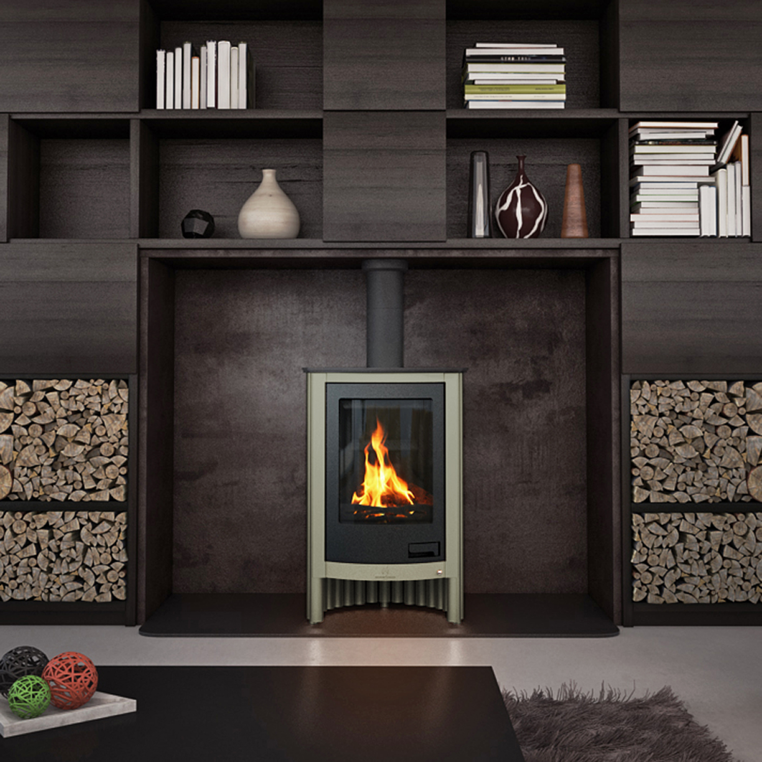 Warmluftofen Masterflamme Piccolo I Olive