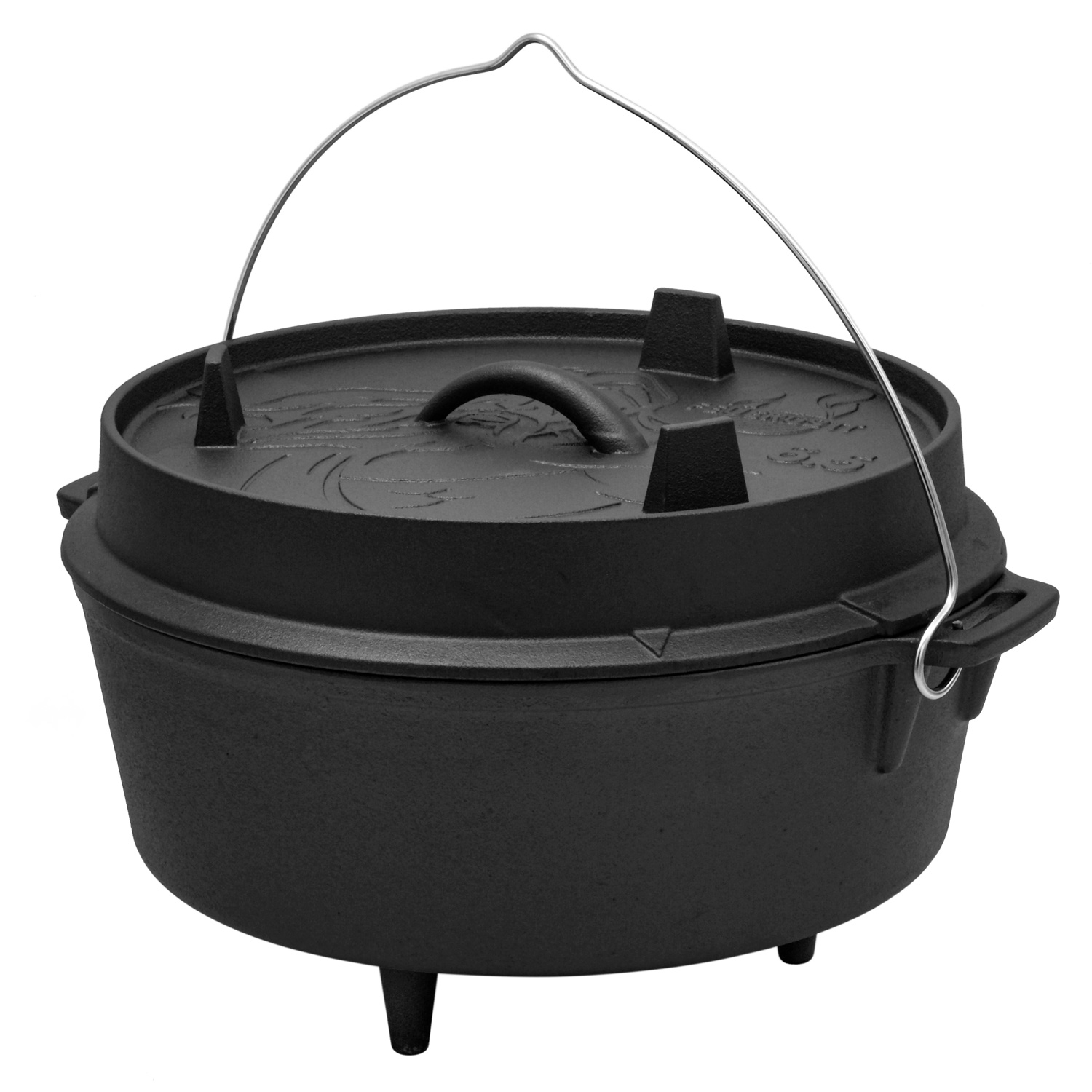 FEUERGOTT Dutch Oven 6,5 l mit Füßen