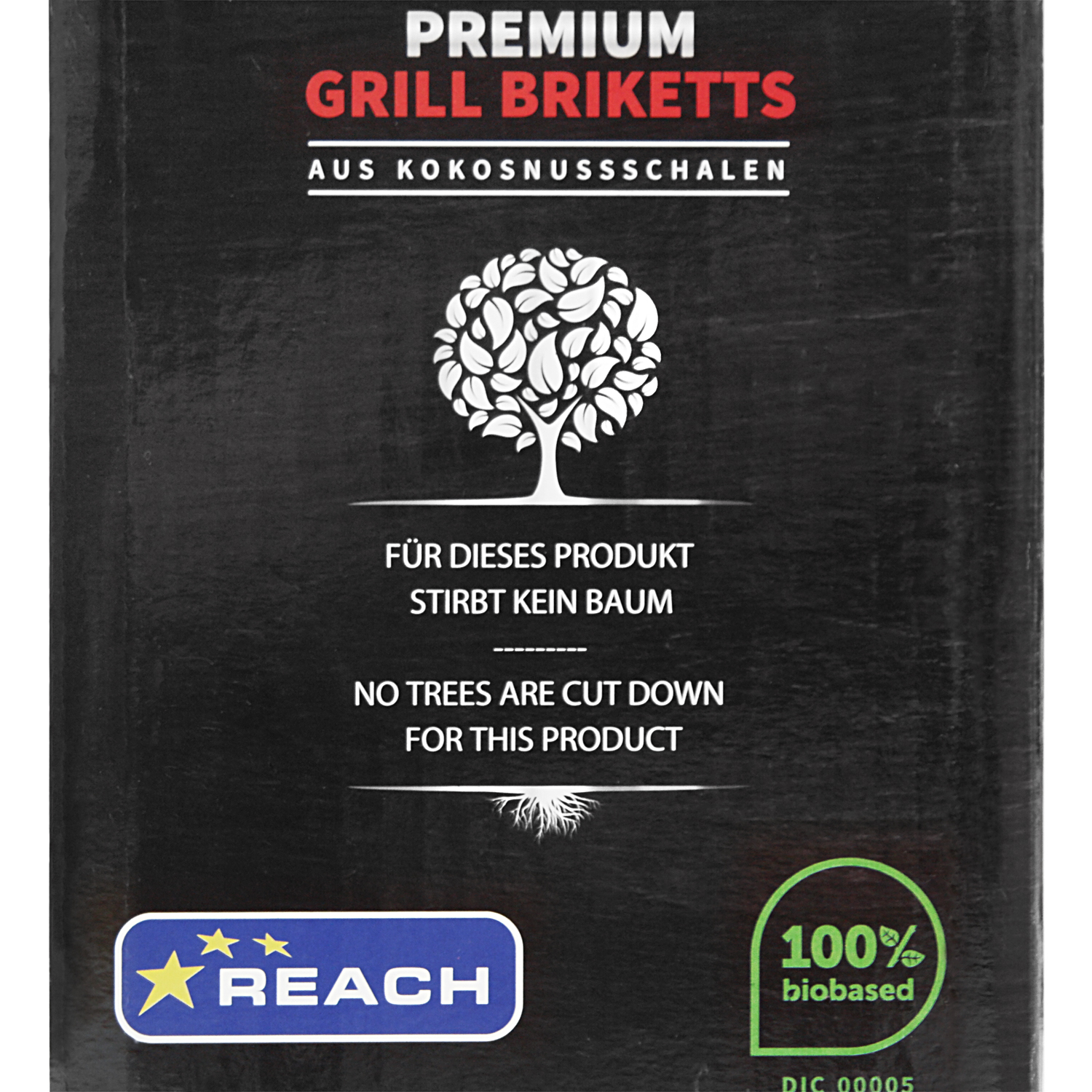 TOM COCO Grill-Kokoskohle Briketts, Quader, 10 kg