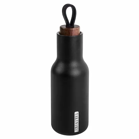 Schwarze Isolier Trinkflasche