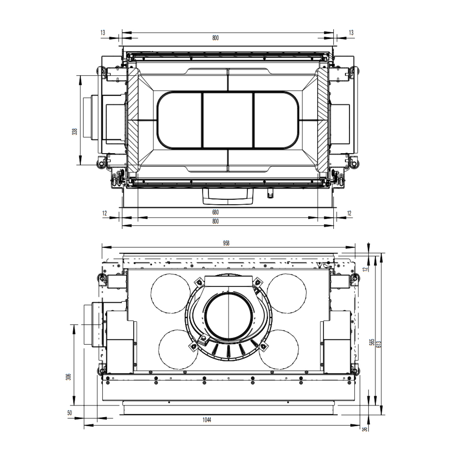 Austroflamm 80x64 S II 2.0 Kamineinsatz Tunnel