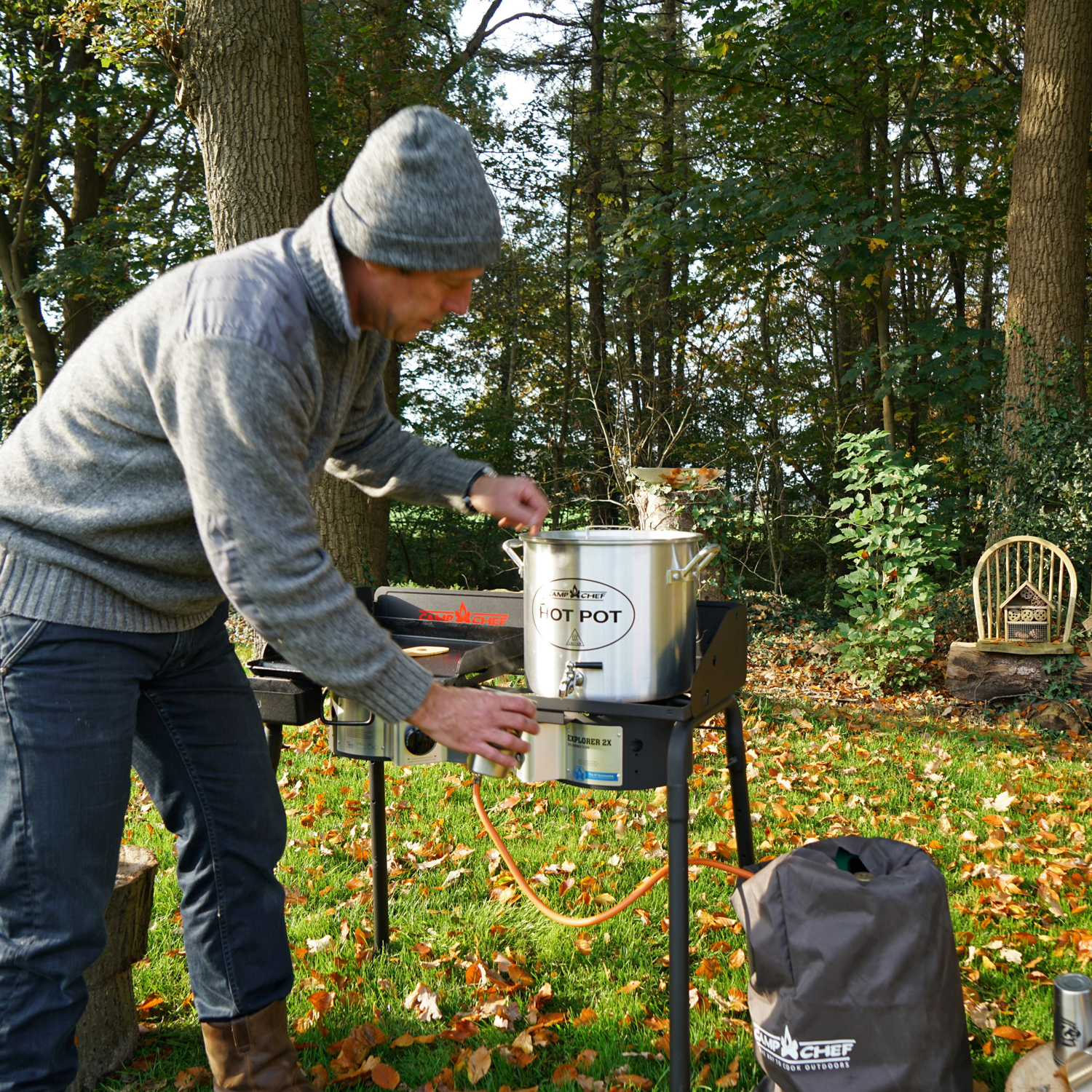 Camp Chef Aluminiumtopf mit Ausgusshahn