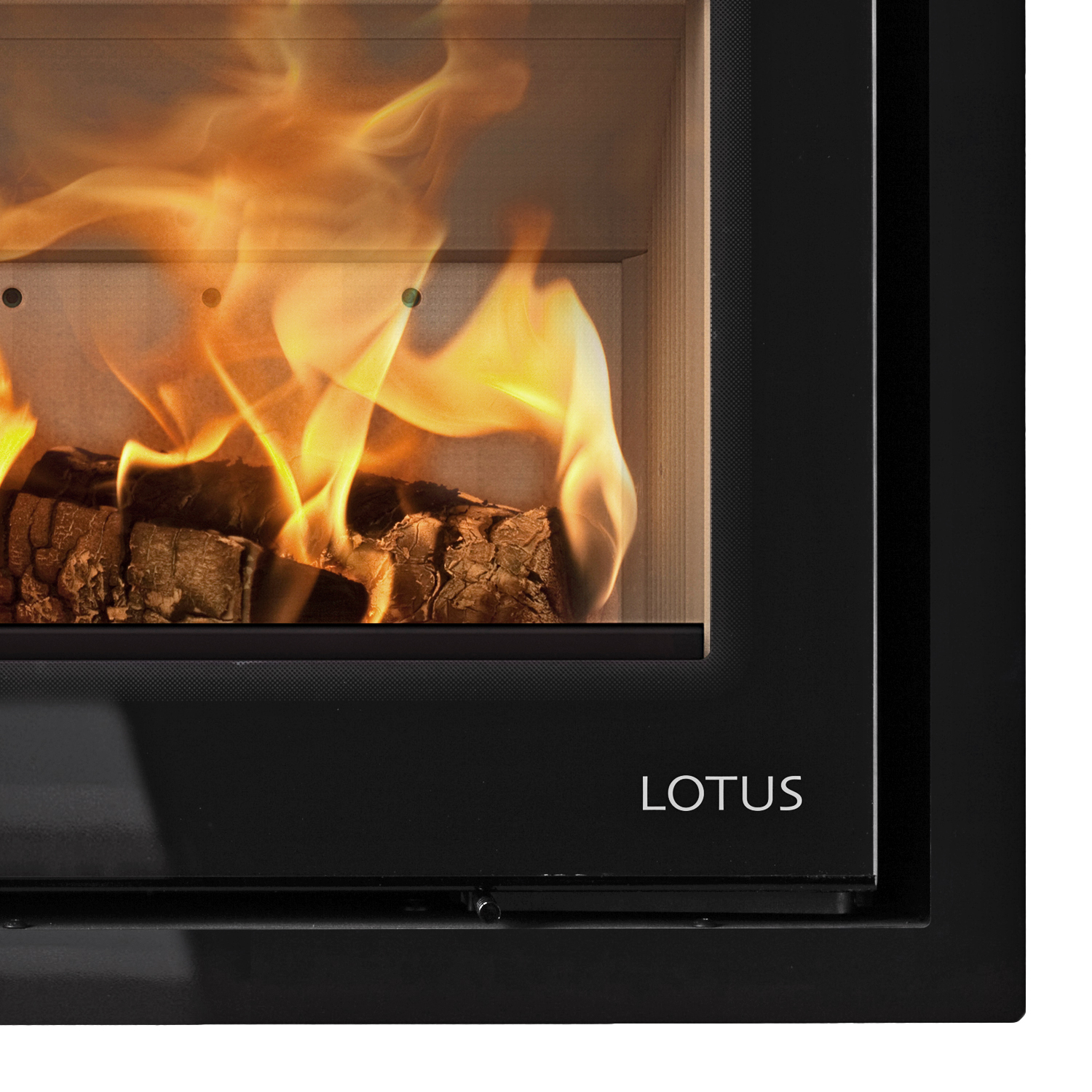 Lotus H470 W Kamineinsatz Black Magic / Scharniere links