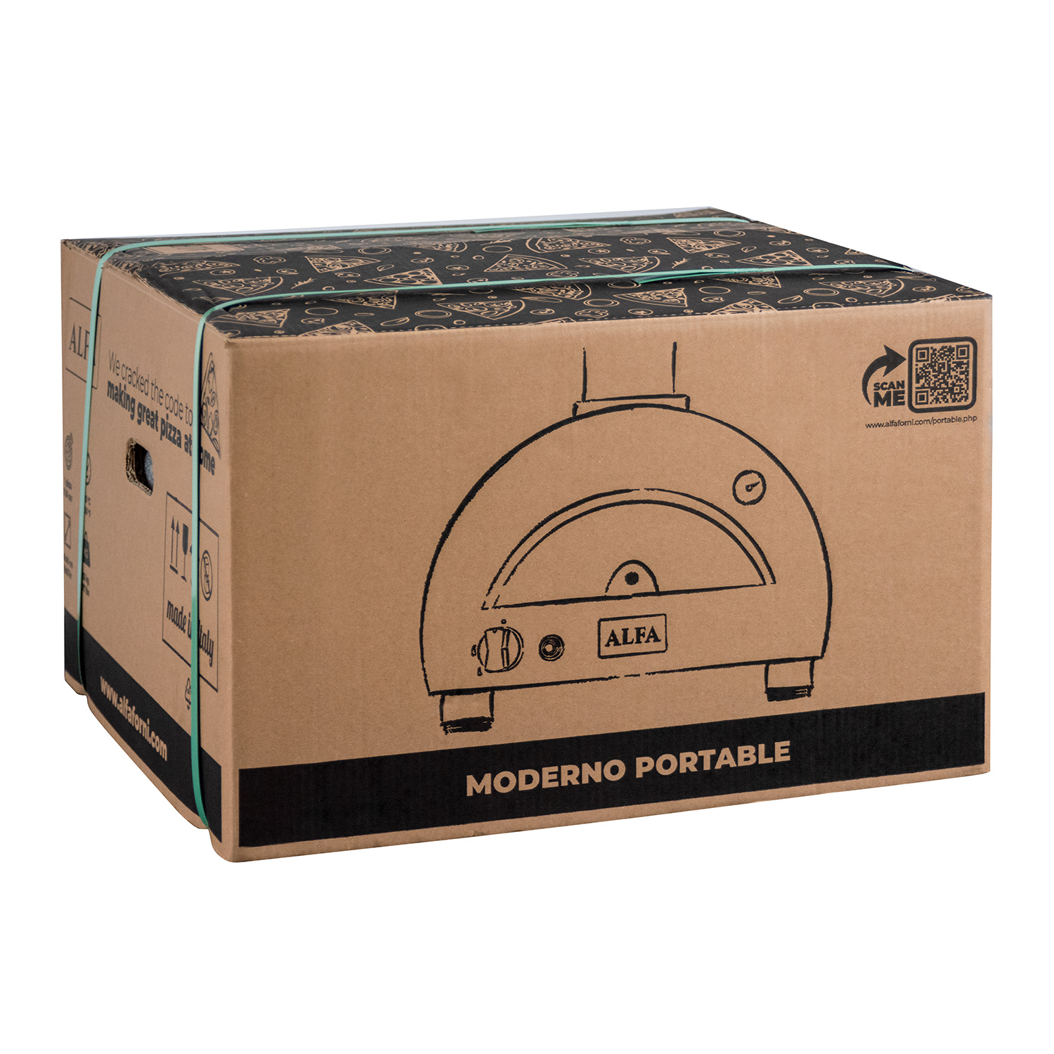 Alfa Moderno Portable Gas-Pizzaofen Antikrot