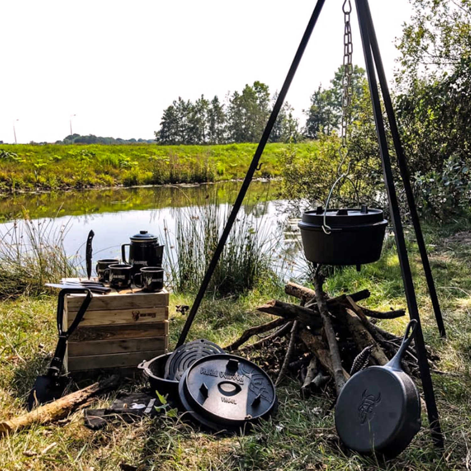 Valhal Outdoor Dutch Oven 6,1 l mit Füßen