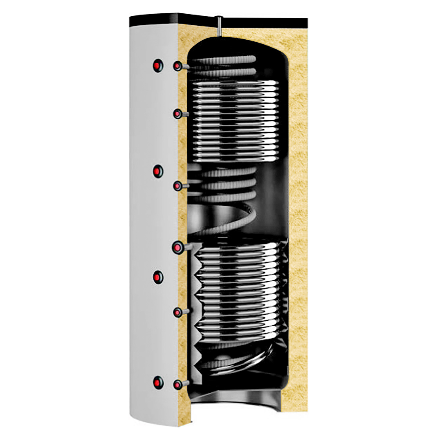 Termoventiler Hygienespeicher Laddotank HSK Speicher 3 500 (478 Liter) mit 2x Solarwärmetauscher