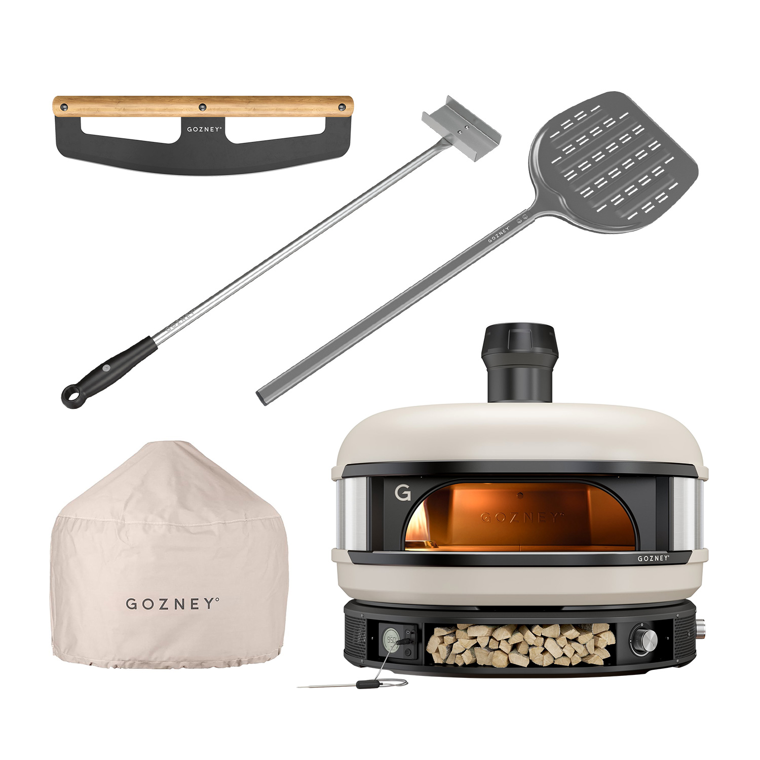 Gozney Dome Dual-Fuel Pizzaofen Creme Starter-Set