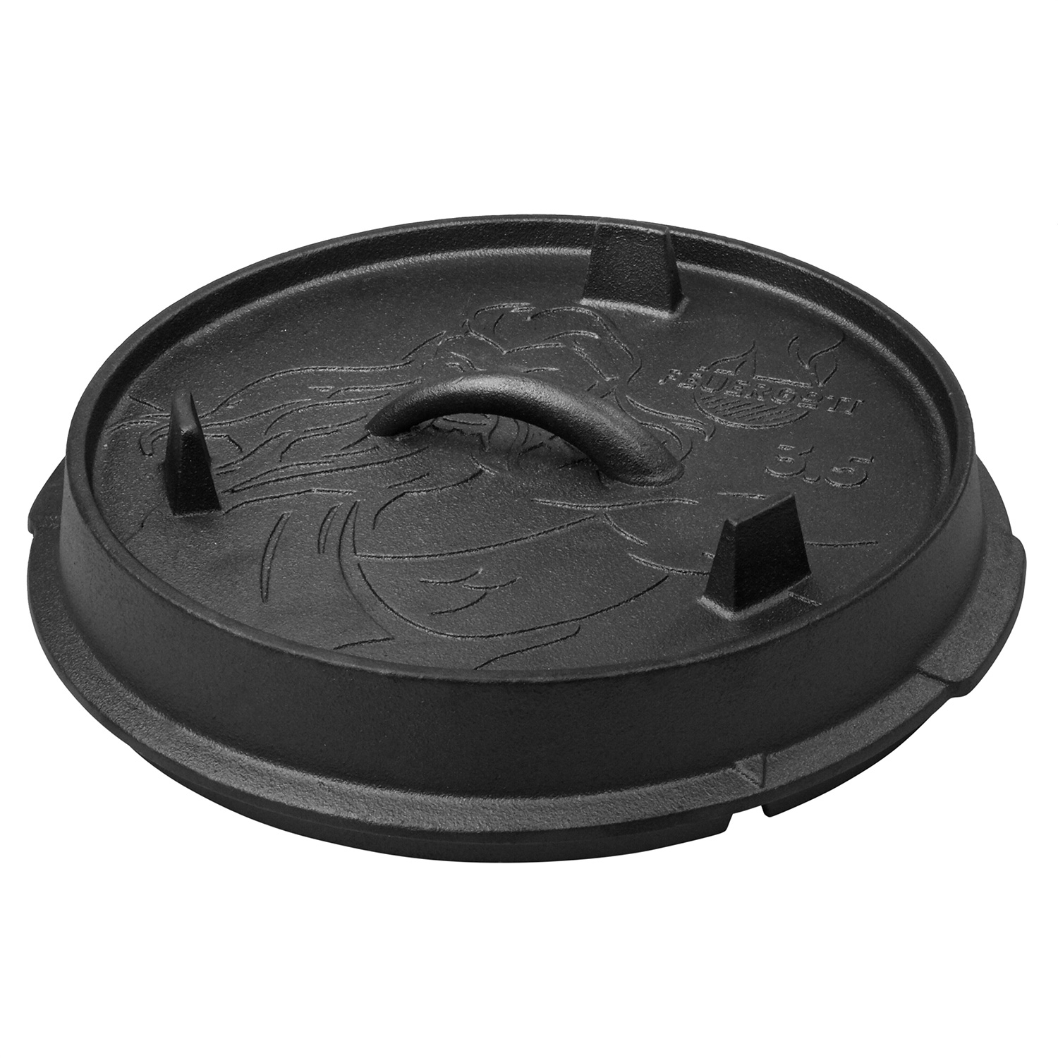 FEUERGOTT Dutch Oven 3,5 l mit Füßen