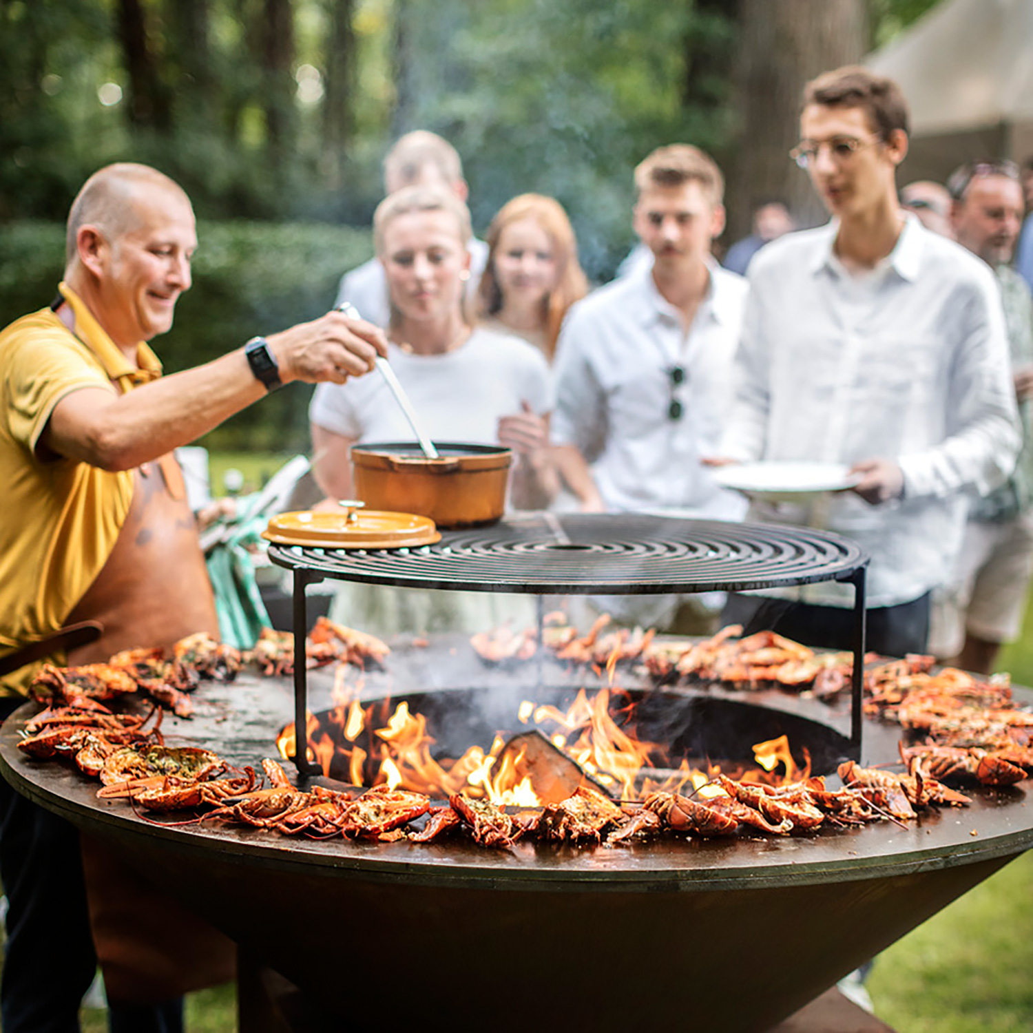 OFYR Grillrost Stahl Schwarz für XL Corten 150