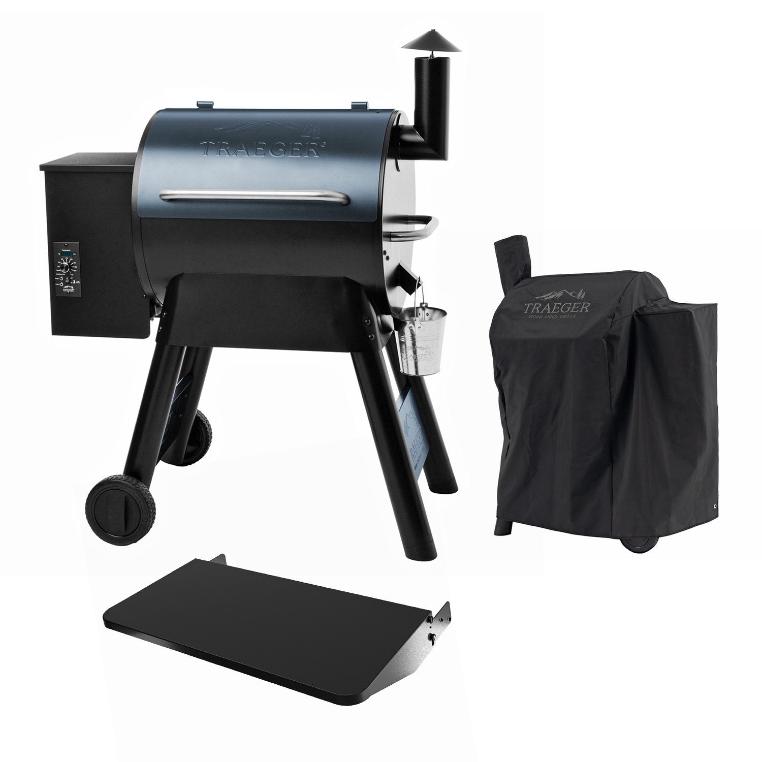 Traeger PRO SERIES 22 inkl. Abdeckhaube & Klappbare Frontablage