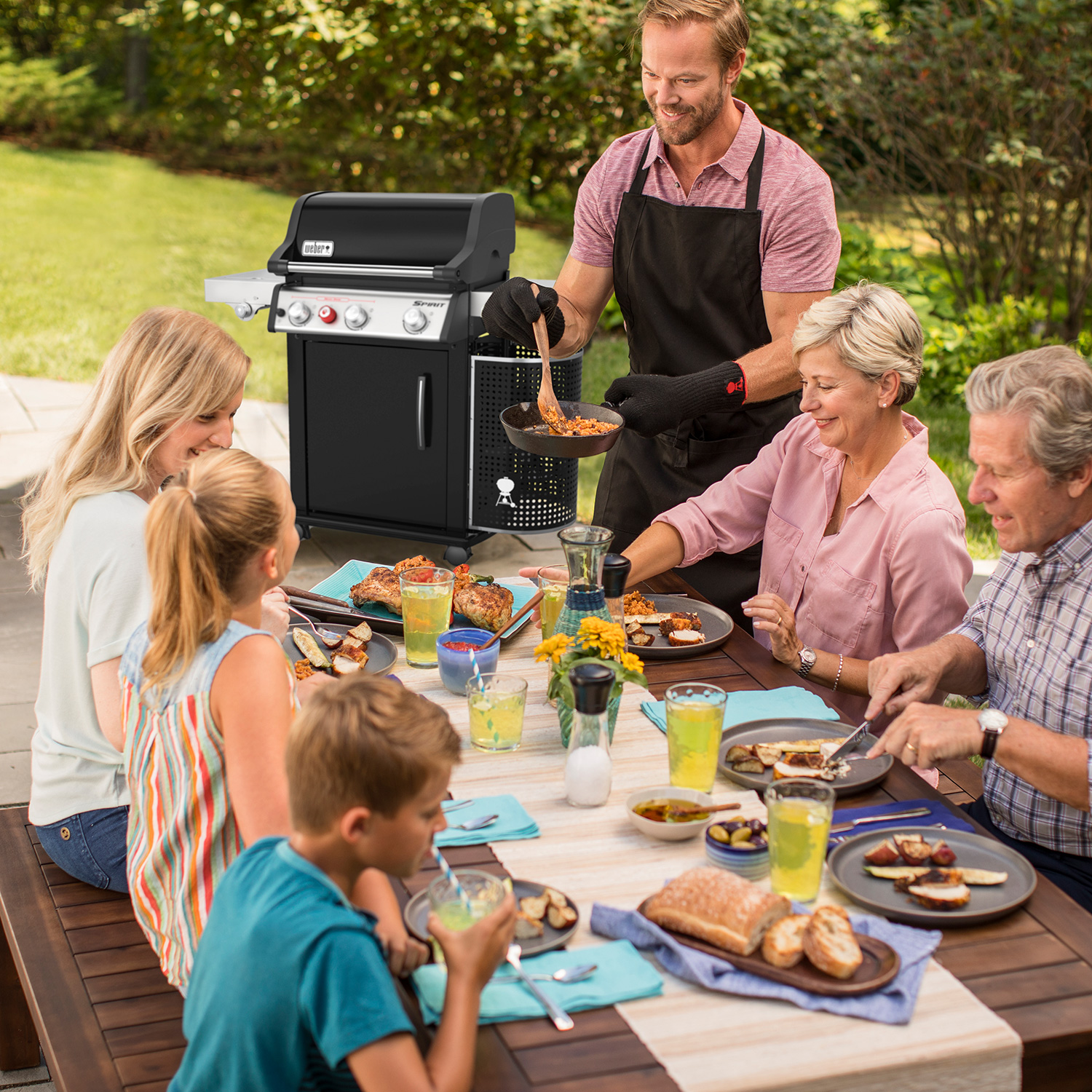 Weber Spirit EPX-335 GBS Smart Gas-Grillstation Schwarz