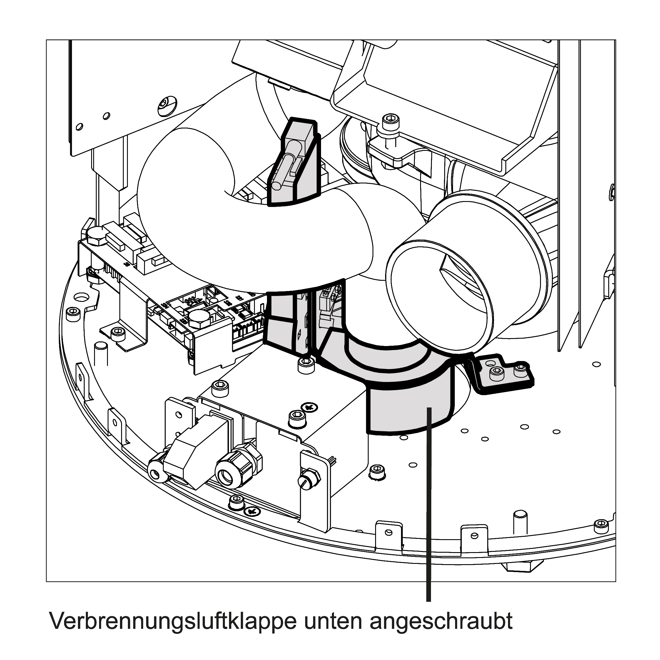 Olsberg Verbrennungsluftklappe für Olsberg Pelletöfen