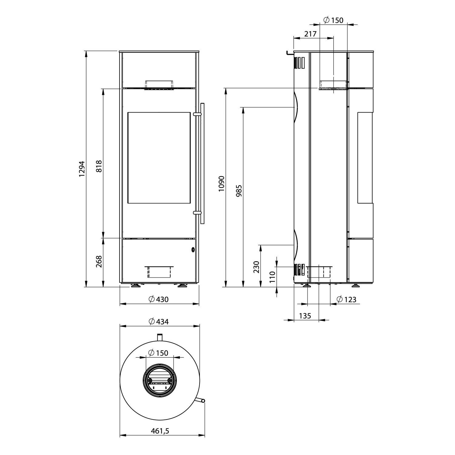 Olsberg Tipas PowerBloc! Compact Kaminofen Keramik Sonderglasur