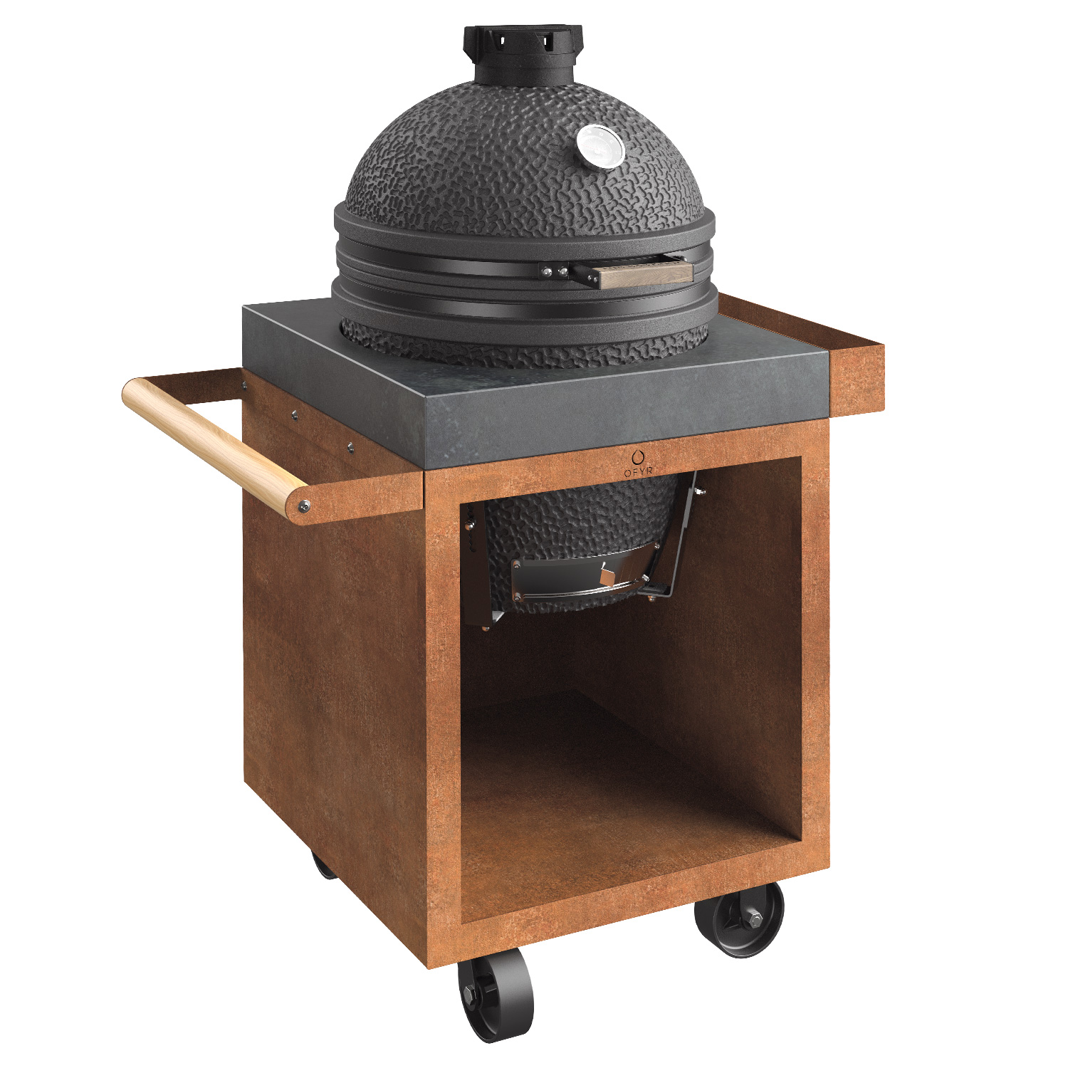 OFYR Sockel Corten 65 PRO Concrete für Kamado TB + The Bastard Large Solo