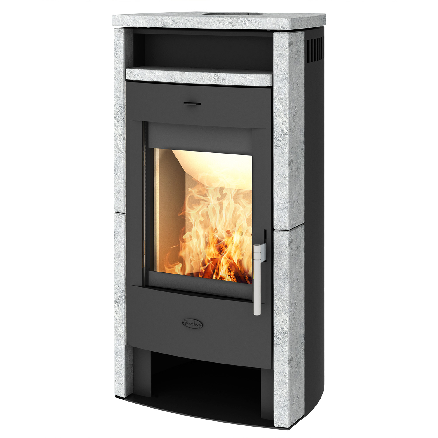 Fireplace Elite Budapest Kaminofen Speckstein + 1 m³ Kaminholz gratis