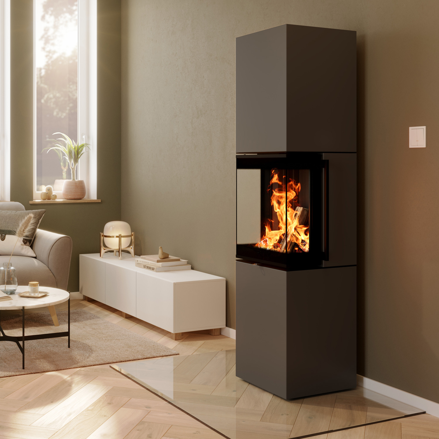 Spartherm Trico L RLU Kaminofen Titan