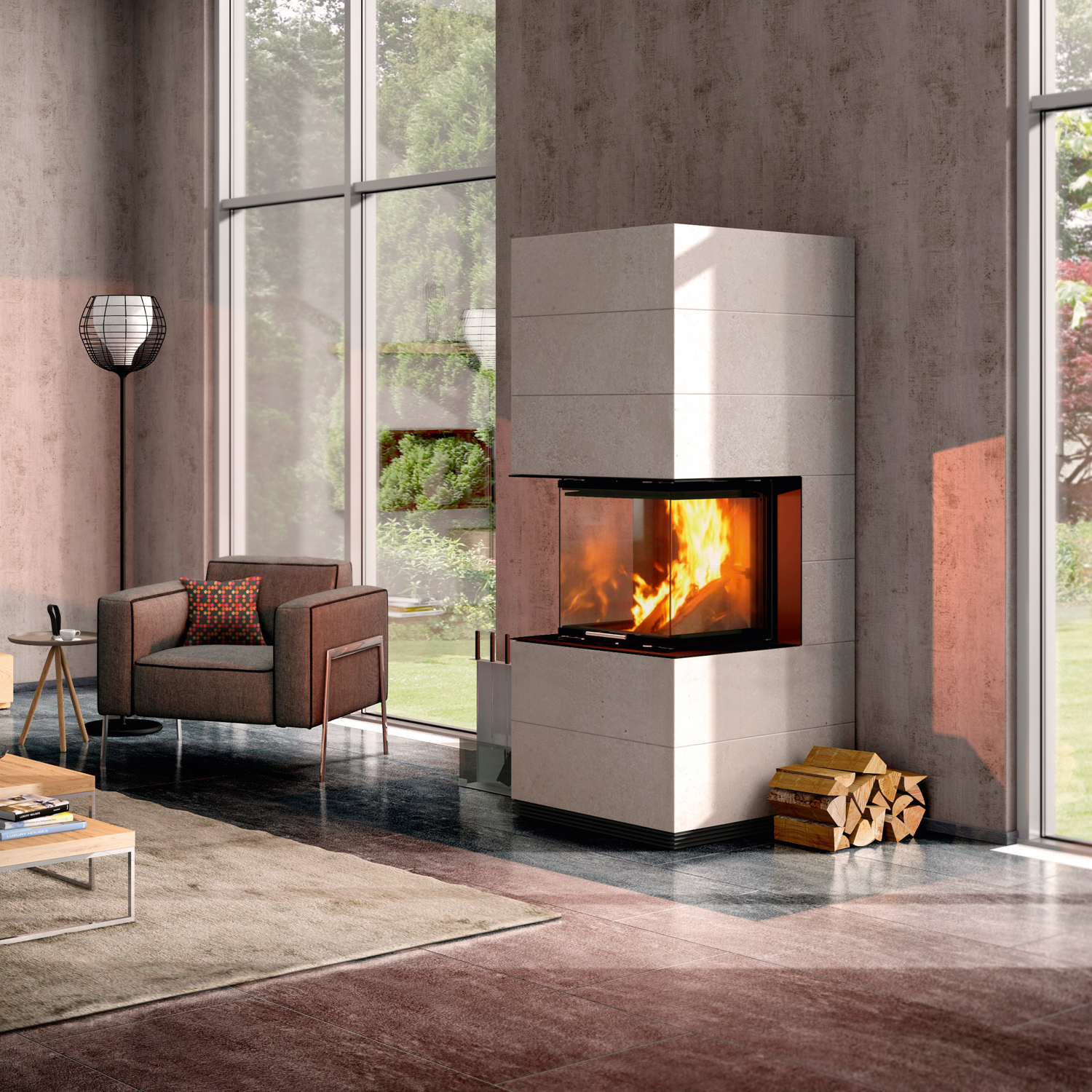 Spartherm SIM 2/3 Arte U-50h-4S Kaminbausatz Natur