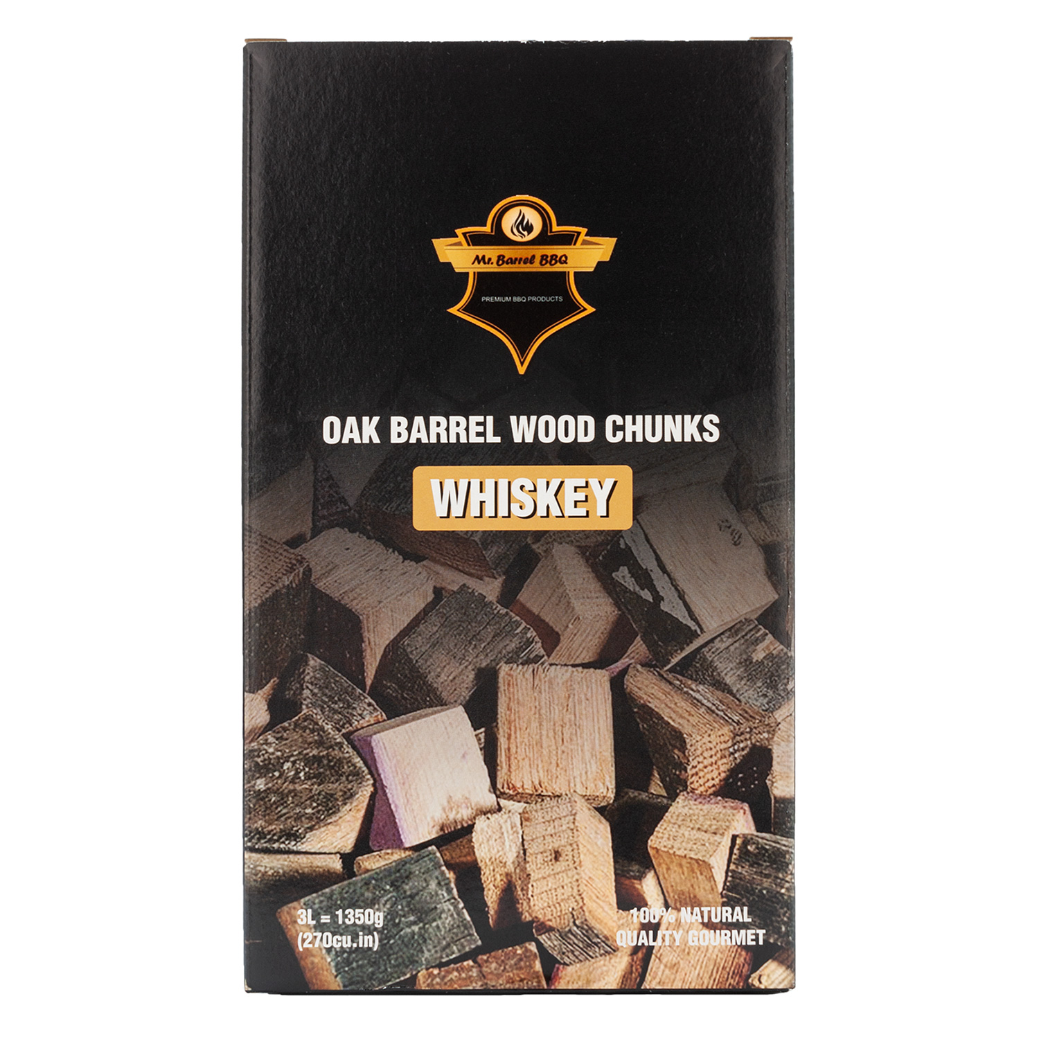 Mr. Barrel BBQ Chunks L Whiskey, 1,35 kg