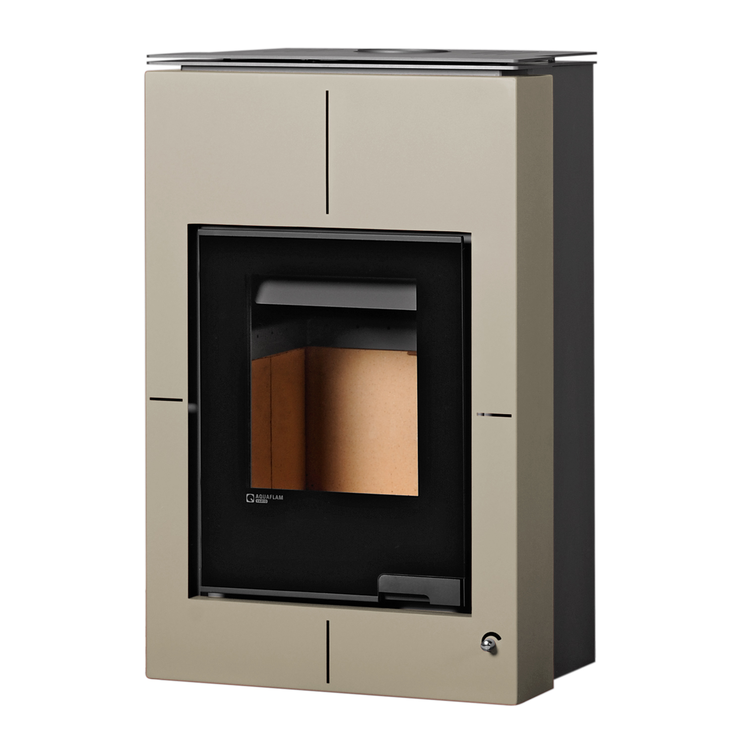 Aquaflam Vario Saporo Basic Wasserführender Kaminofen Olive 11/7 kW