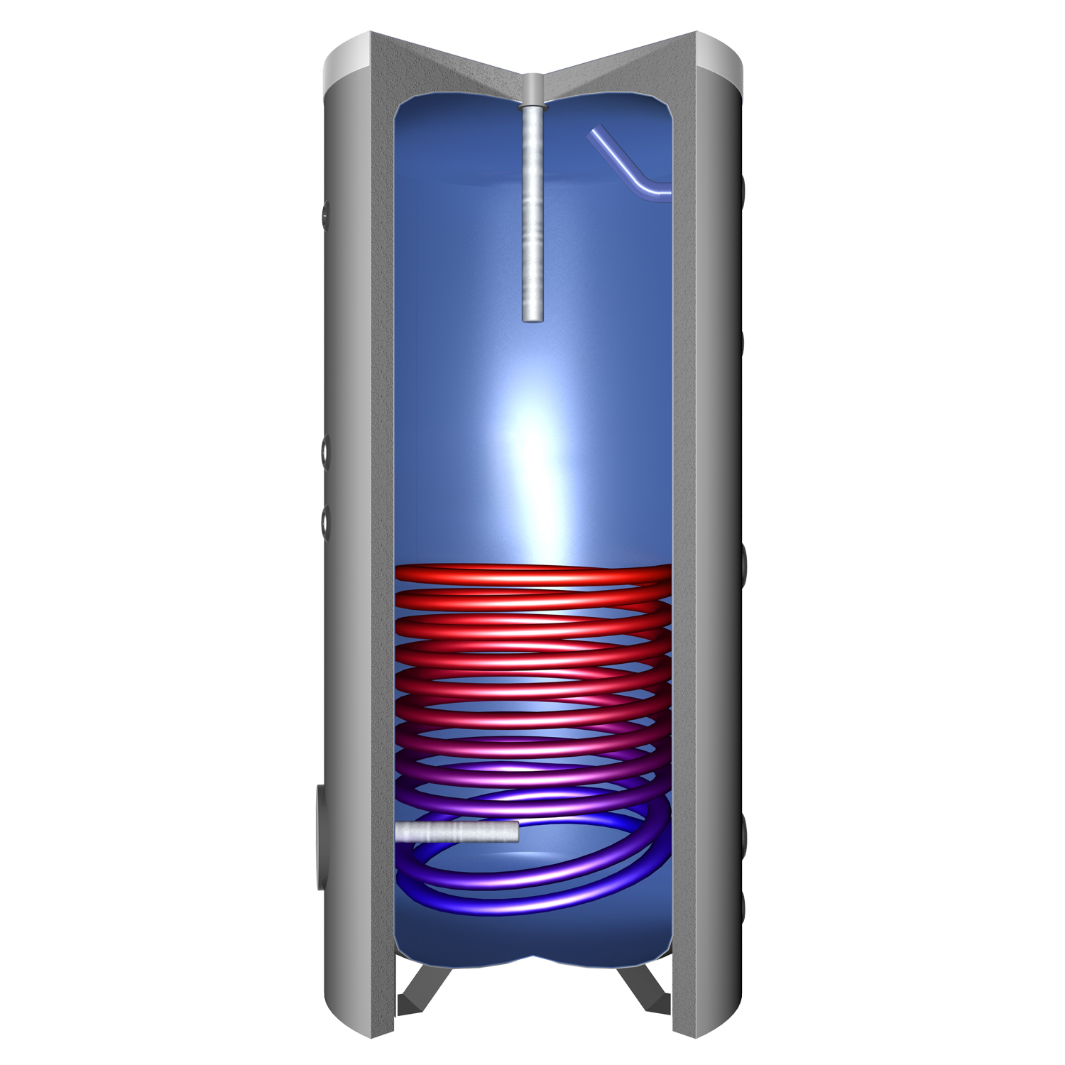 Brauchwasserspeicher TRSS 750 (765 Liter) mit 1x Wärmetauscher