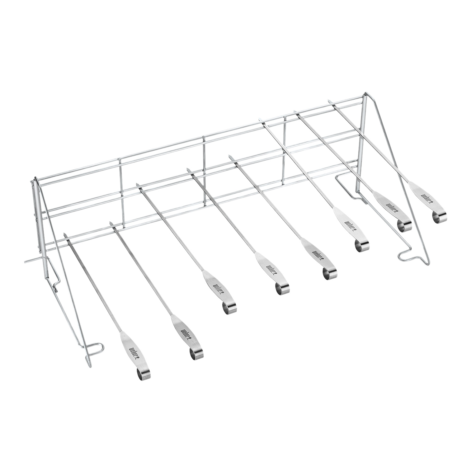 Weber Elevations-Tiered-Grilling-System Edelstahl mit Grillspießen