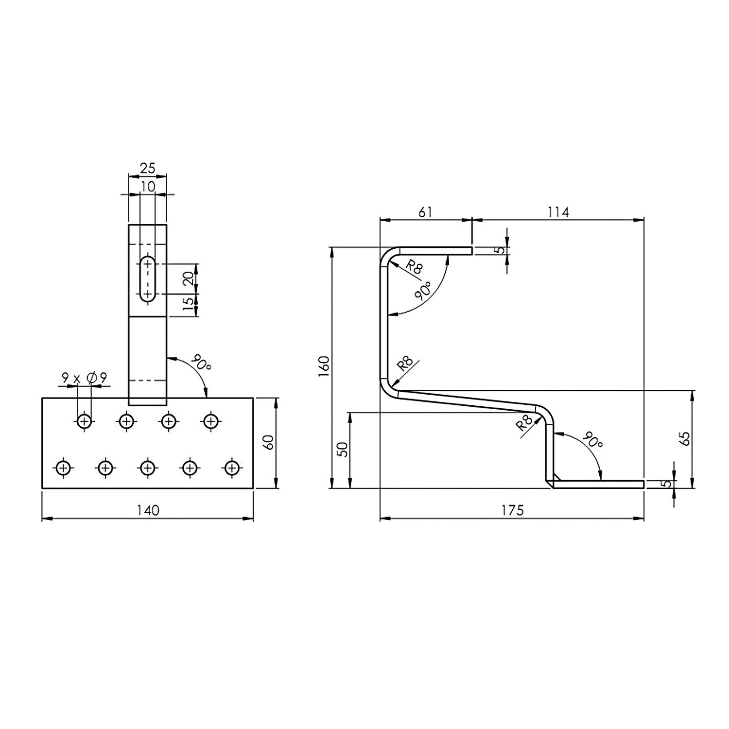 Dachhaken-Set Edelstahl Standard 4