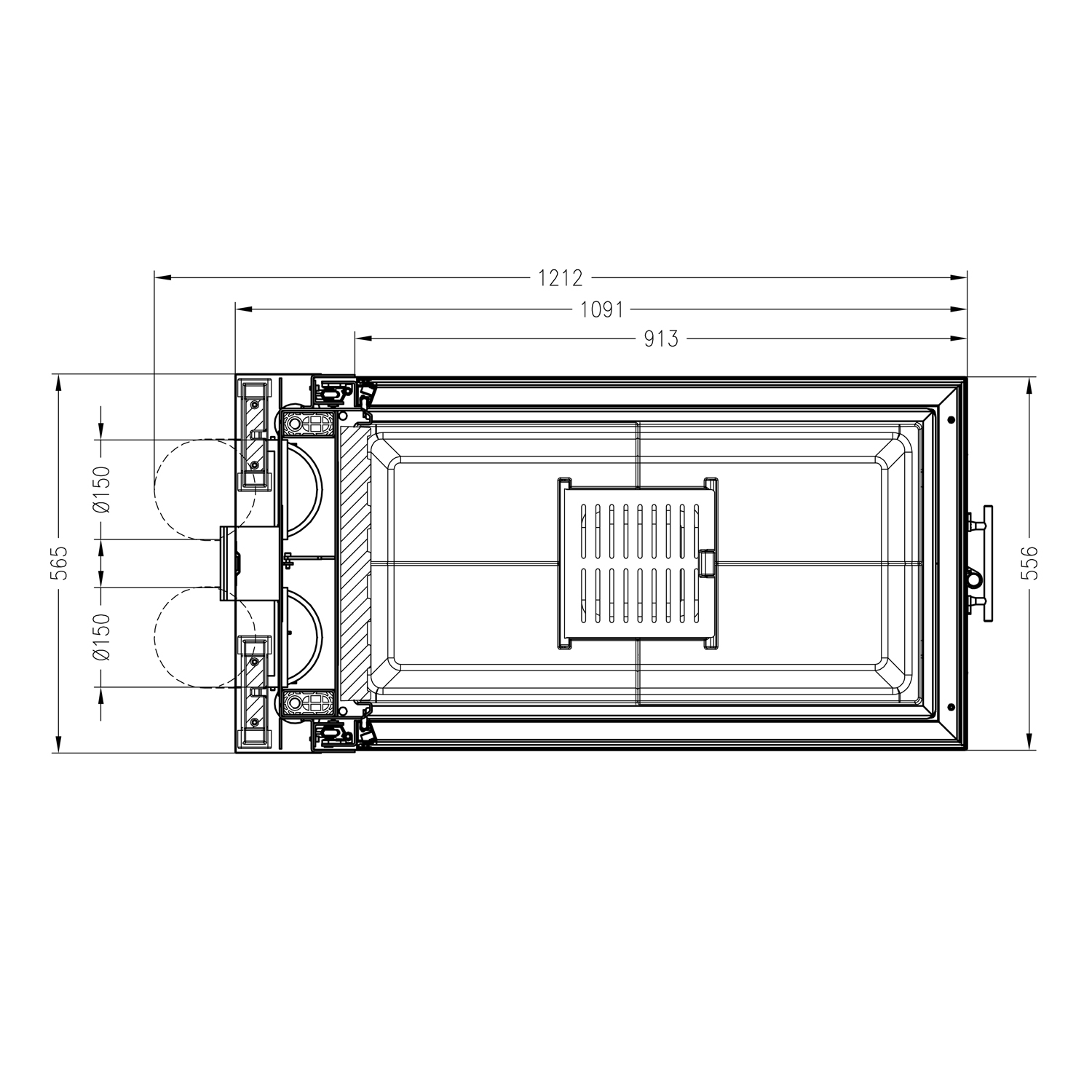 Spartherm Arte U-90h-4S Kamineinsatz RRA Ø 200 mm