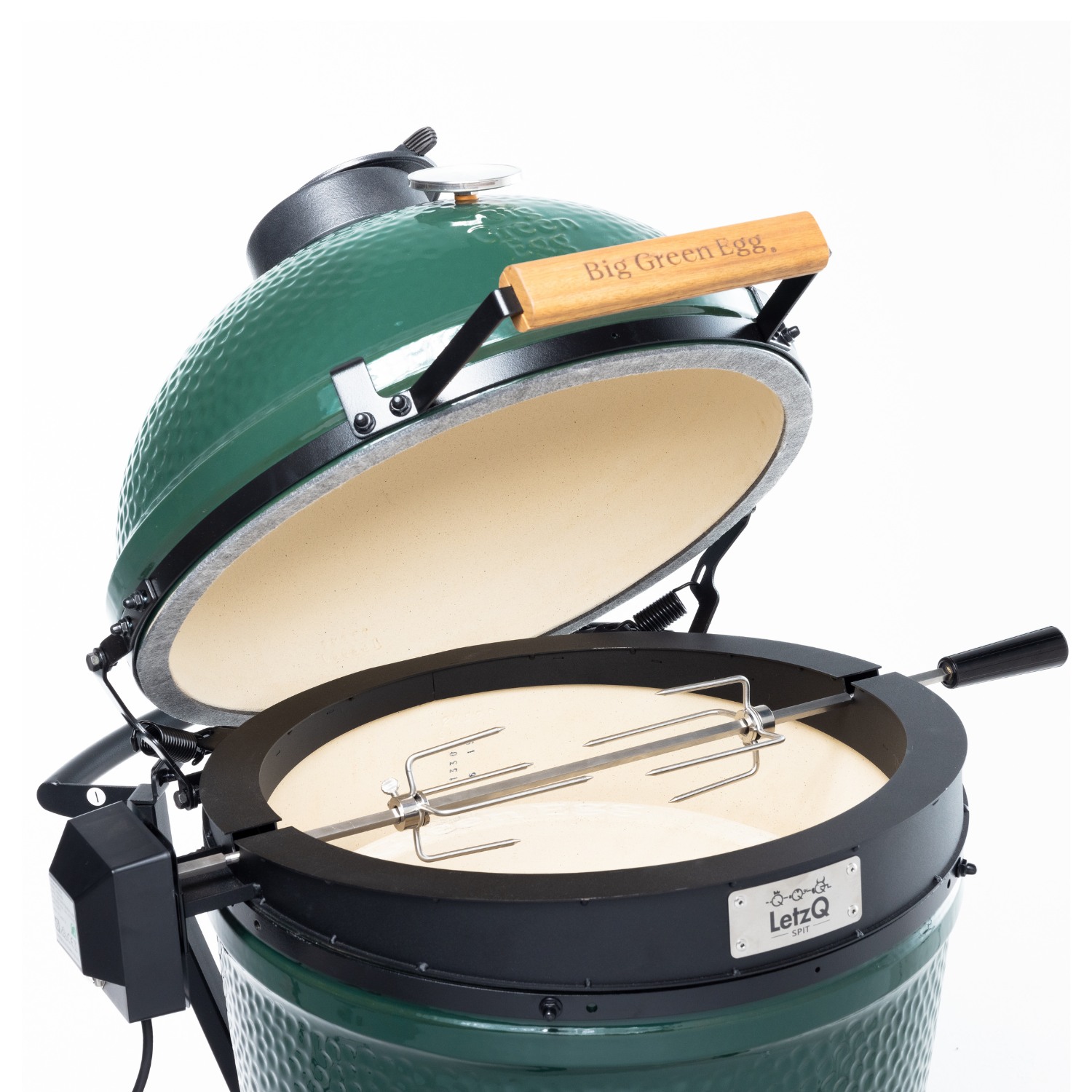 Big Green Egg Rotisserie LetzQ mit Motor für XLarge