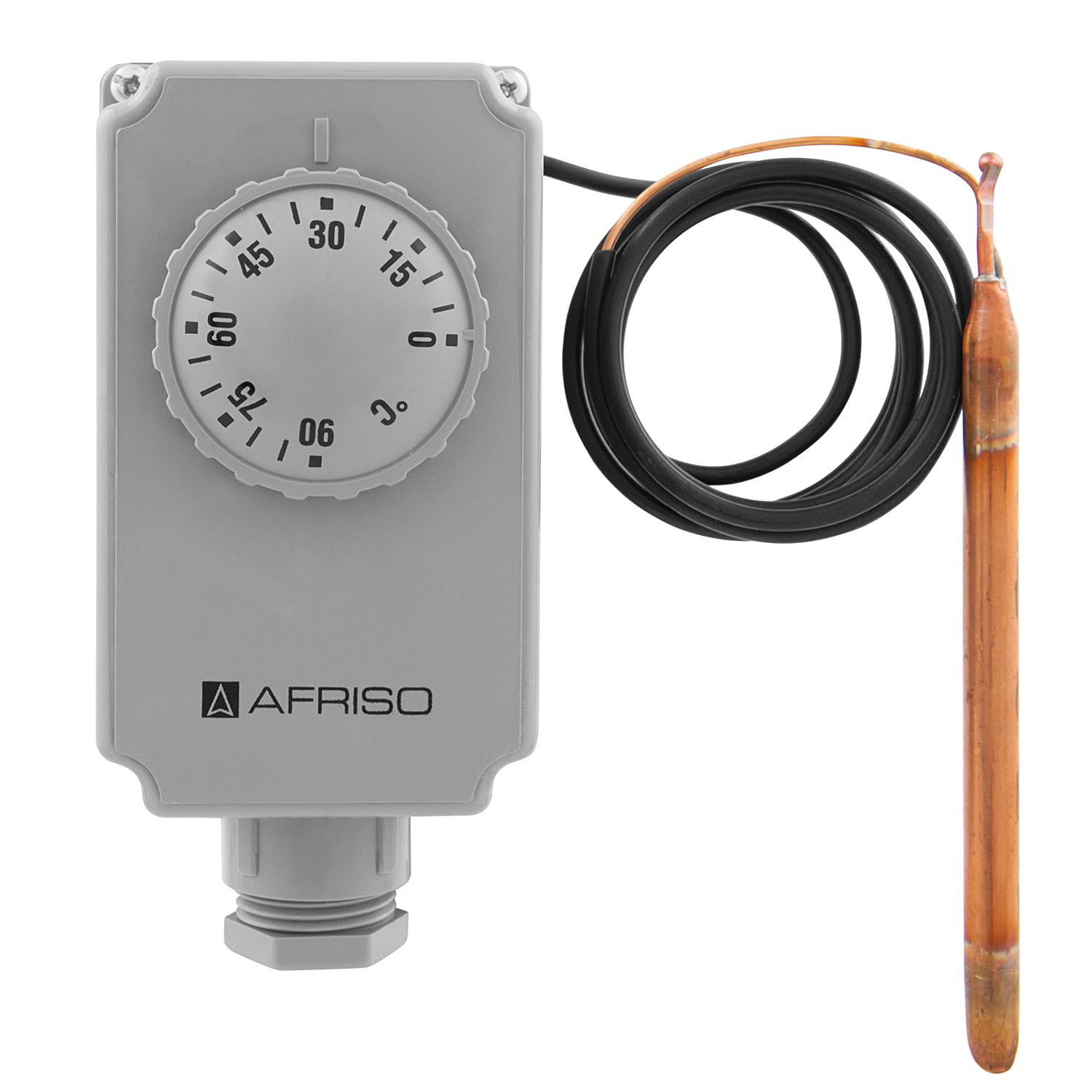 Afriso GTK Gehäusethermostat mit Kapillarleitung 2000 mm, Temperaturregler