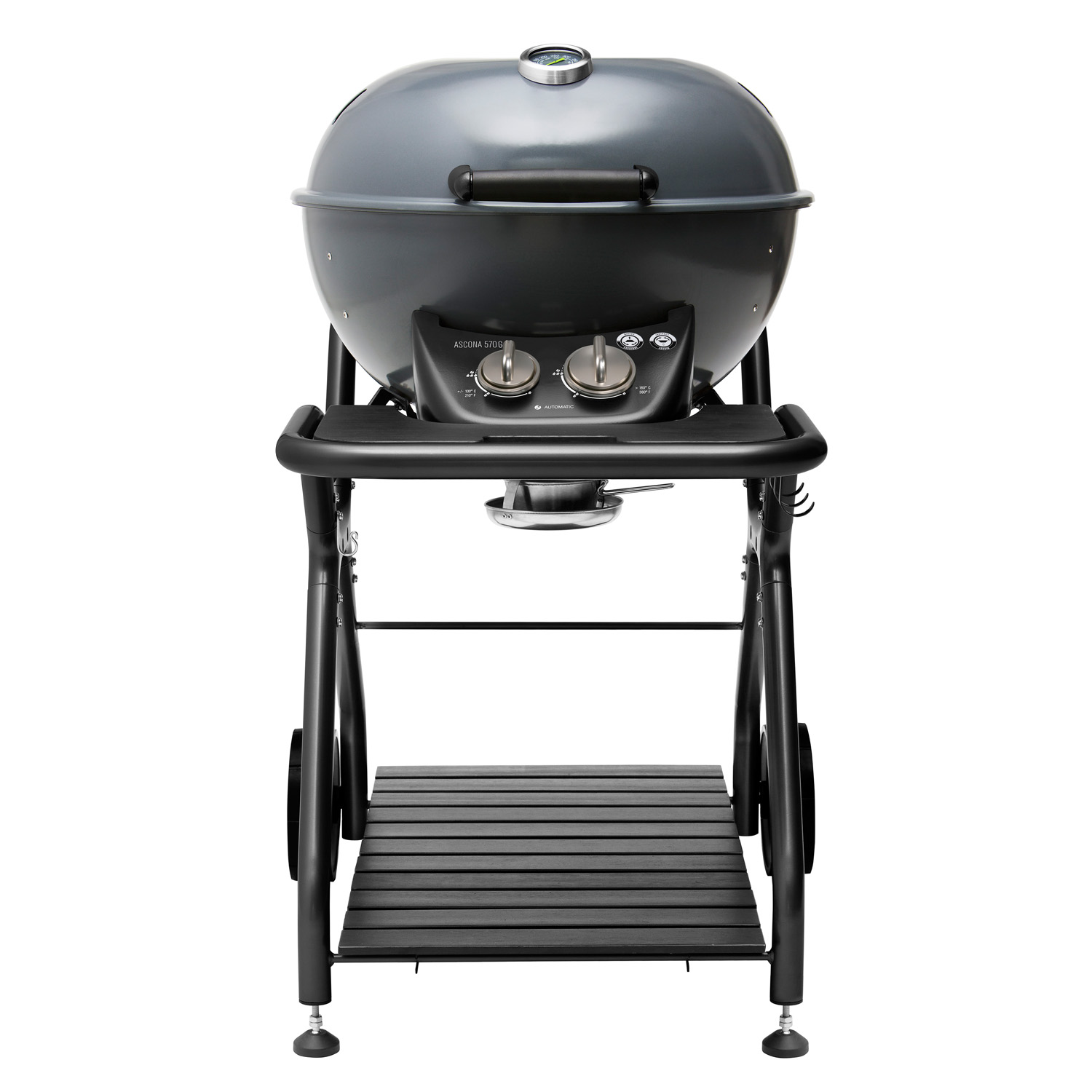 Outdoorchef Ascona 570 G Gas-Kugelgrill Dunkelgrau + Abdeckhaube