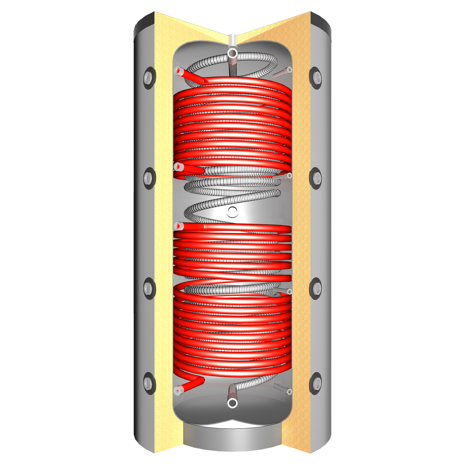 Hygienespeicher SHSS 550 (560 Liter) mit 2x Solarwärmetauscher