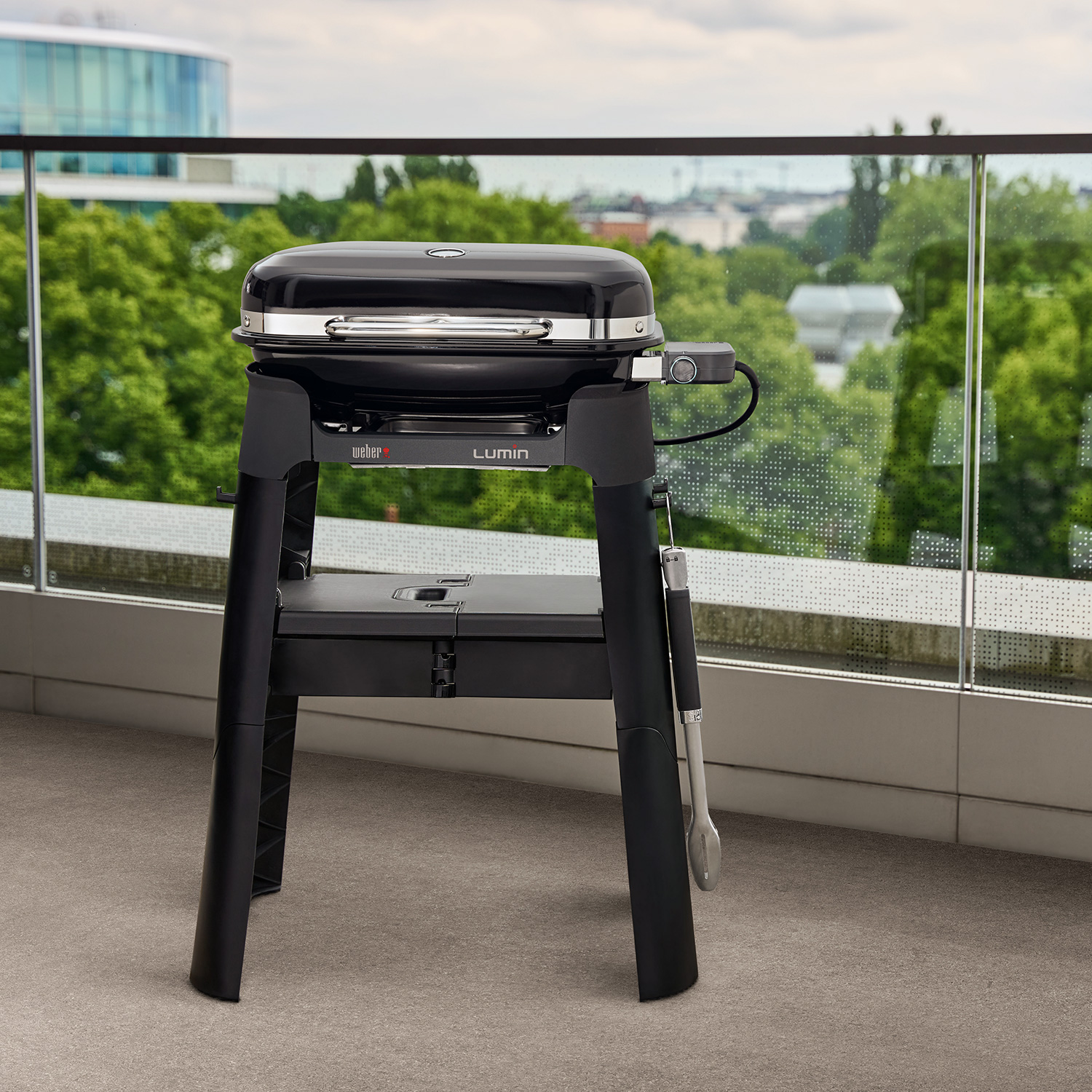 Weber Lumin Stand Elektrogrill Schwarz