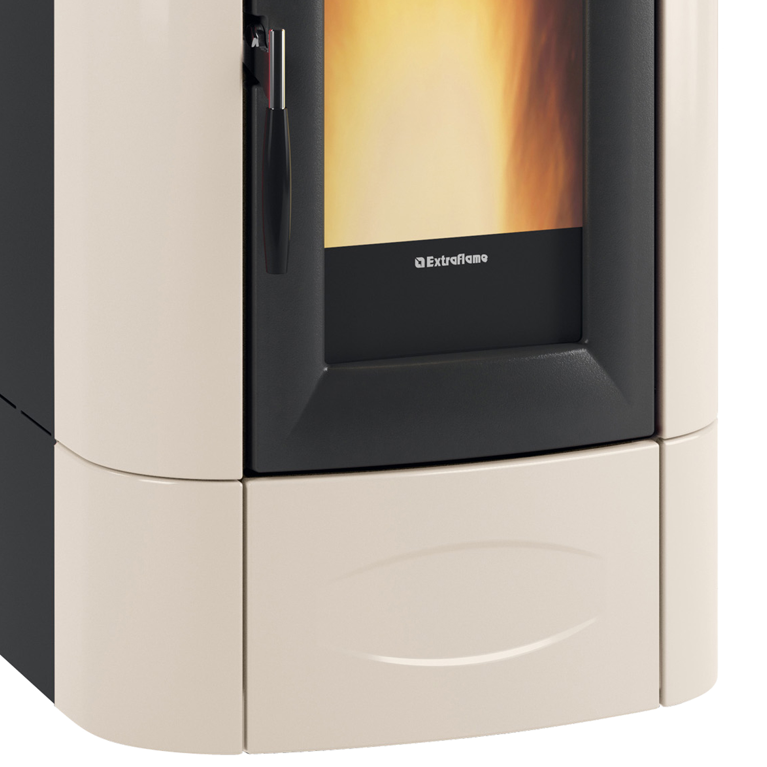 Extraflame Evolution Line Isidora Idro H20 wasserführender Pelletofen Elfenbein