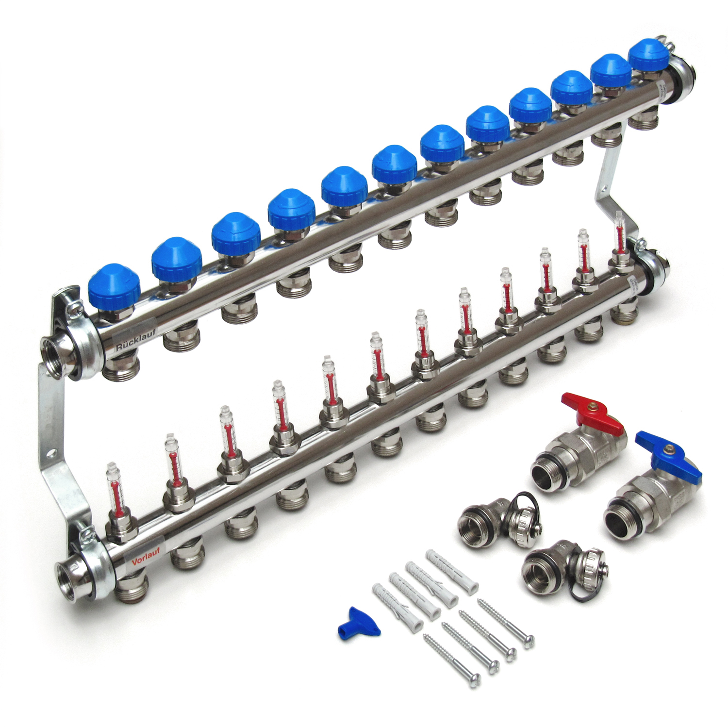 Heizkreisverteiler VA12 Watts, für Verteilerschrank VSU-4