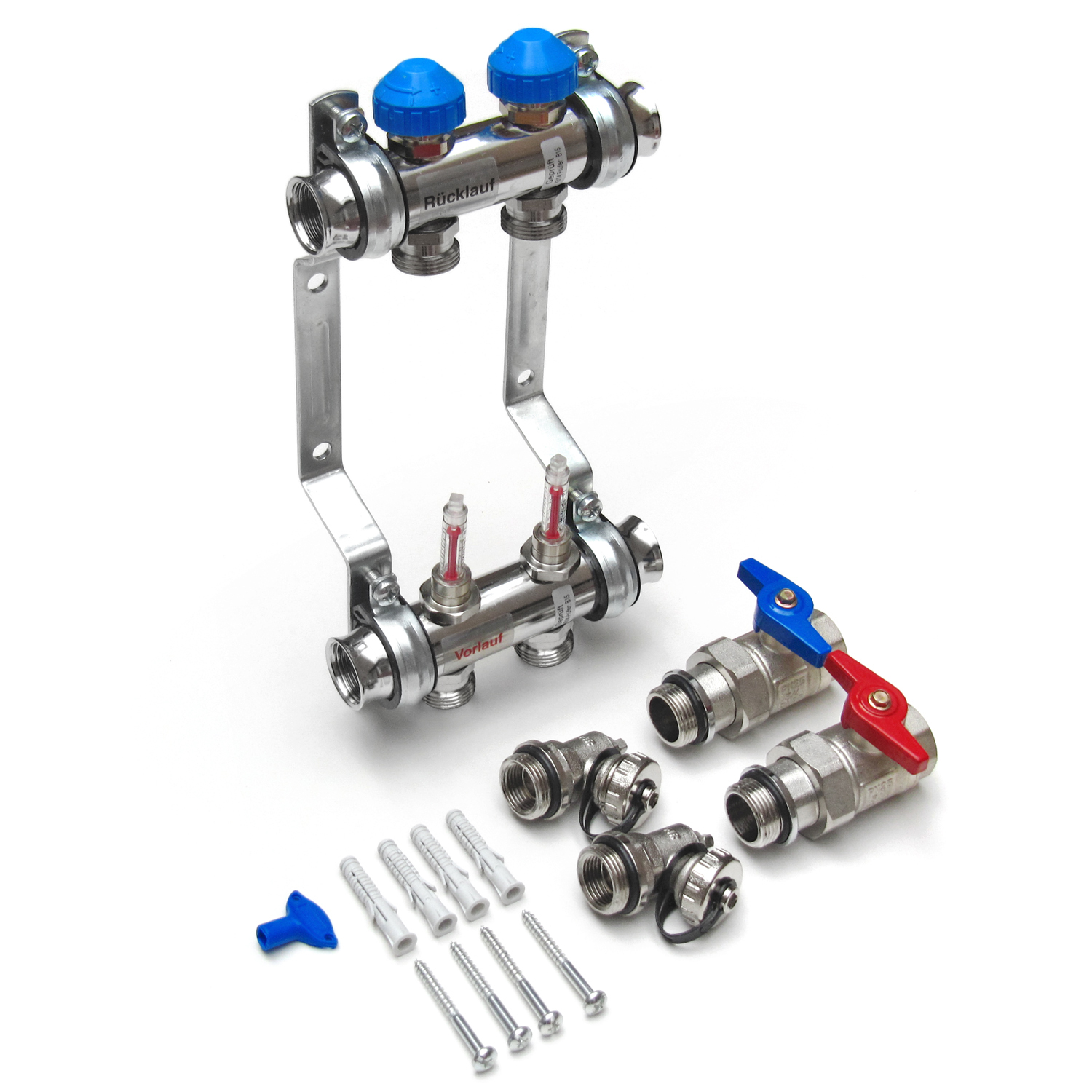 Heizkreisverteiler VA04 Watts, für Verteilerschrank VSU-1