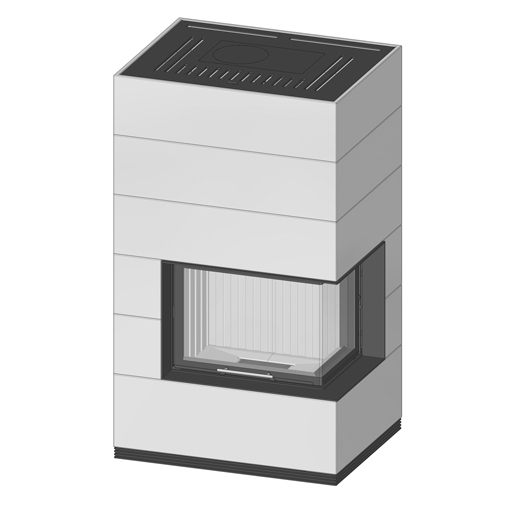 Spartherm wasserführender Kaminbausatz SIM 1/3 Varia 2Rh-4S H2O Natur