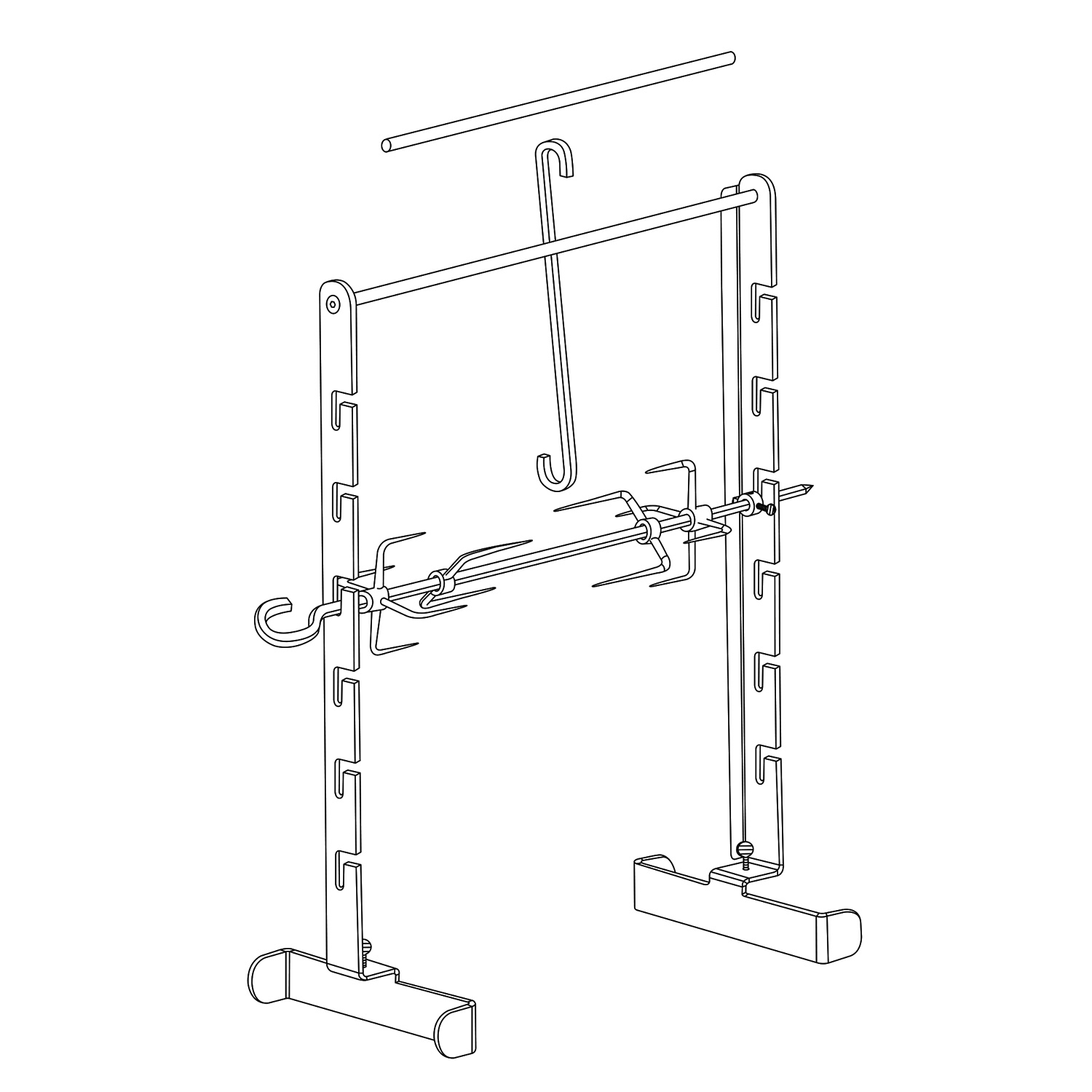 OFYR Rotisserie-Set ohne Motor