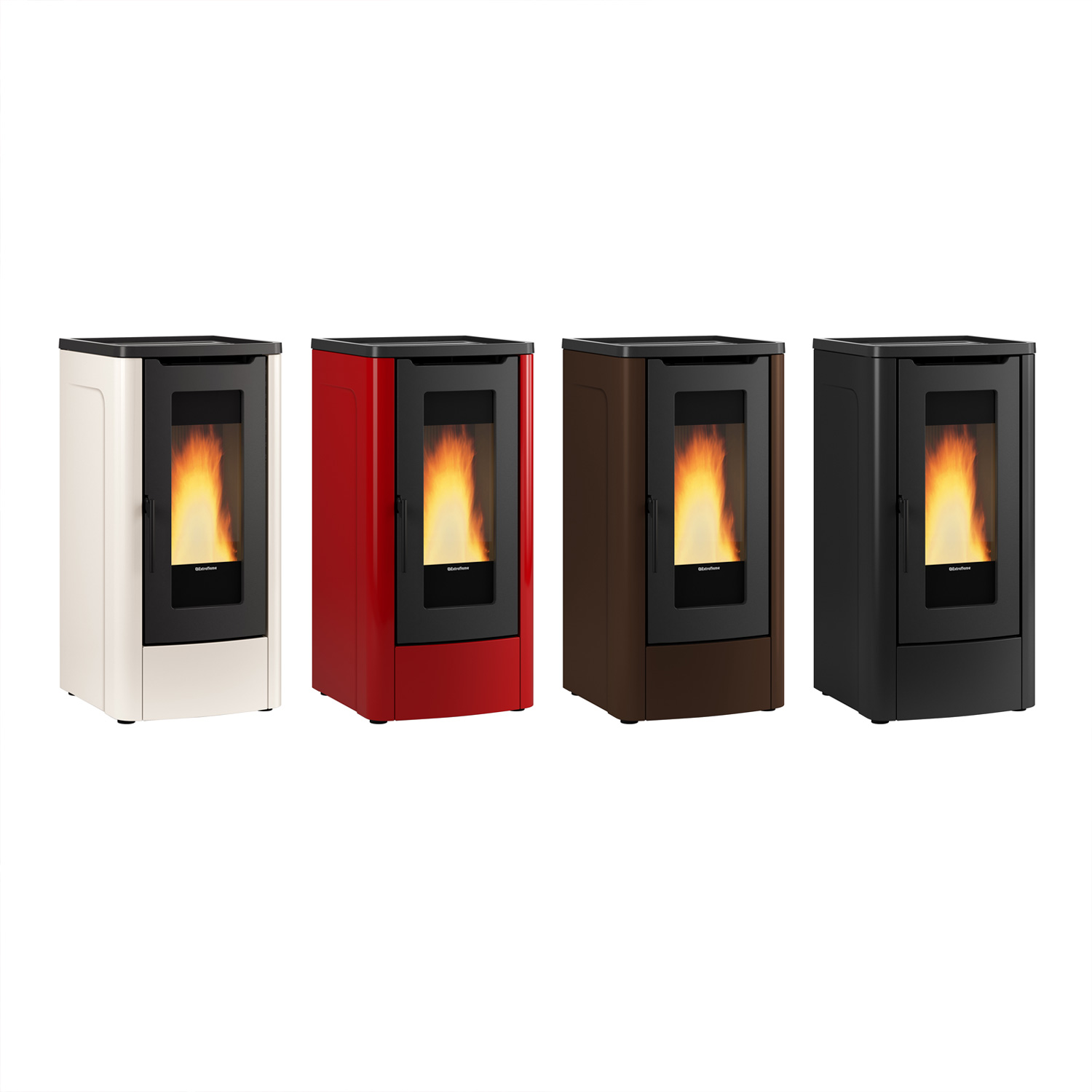 Extraflame Dahiana VFS Pelletofen Stahl Bronze