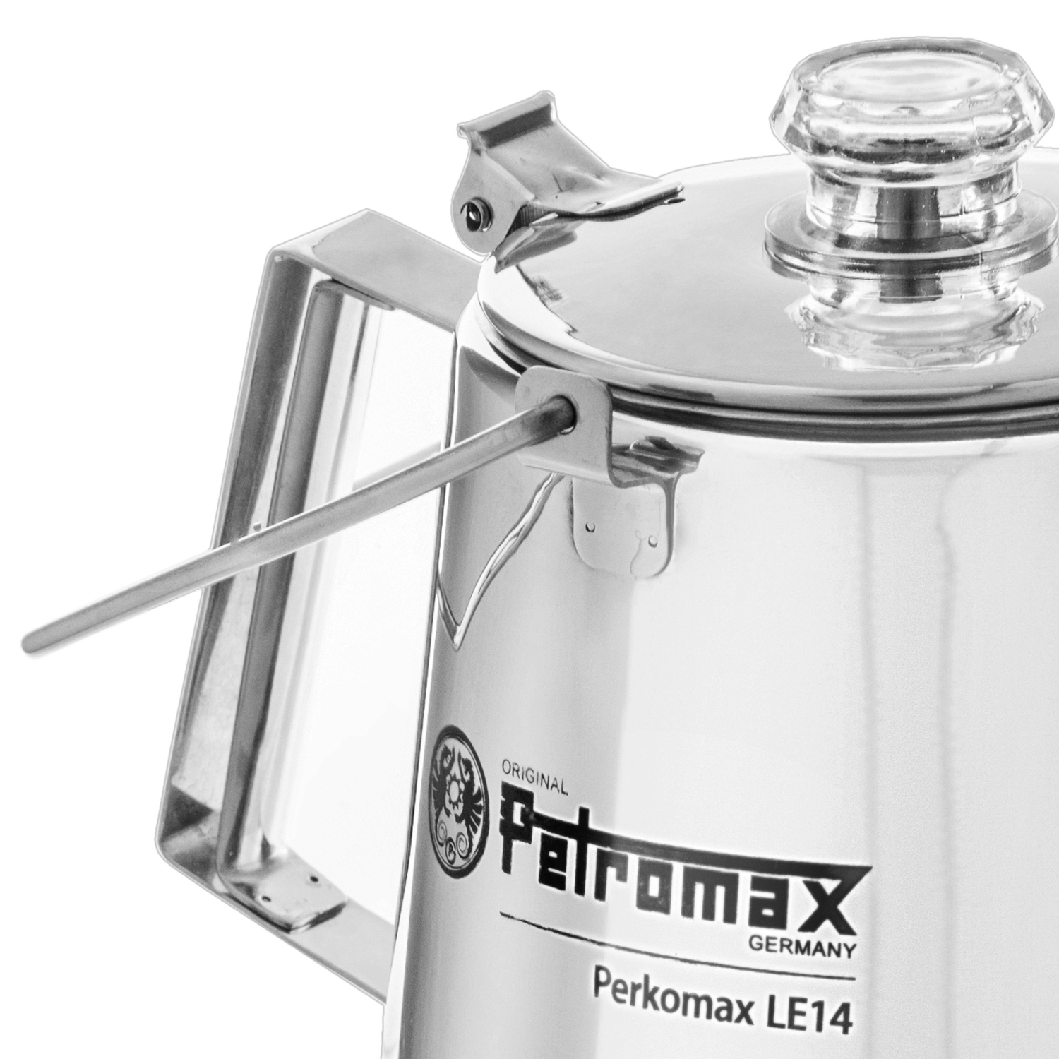 Petromax Perkolator Perkomax Edelstahl le14